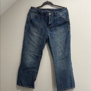 Ruff Hewn Dark Blue Ankle Jeans